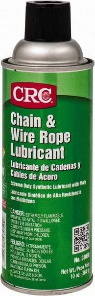 CRC - 16 oz Aerosol High Temperature Chain & Cable Lubricant - Light Amber, 350°F - Americas Industrial Supply