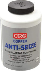 CRC - 16 oz Bottle General Purpose Anti-Seize Lubricant - Copper, -95 to 1,800°F, Bronze, Water Resistant - Americas Industrial Supply