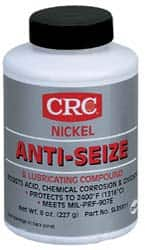 CRC - 8 oz Bottle High Temperature Anti-Seize Lubricant - Nickel, -95 to 2,400°F, Gray, Water Resistant - Americas Industrial Supply