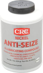 CRC - 16 oz Bottle High Temperature Anti-Seize Lubricant - Nickel, -95 to 2,400°F, Gray, Water Resistant - Americas Industrial Supply