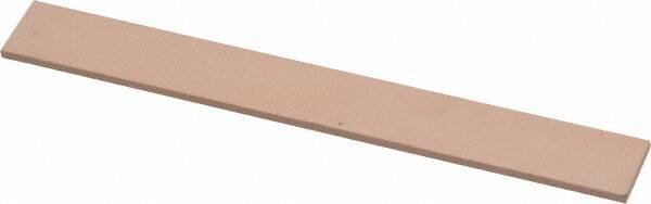 Made in USA - 600 Grit Aluminum Oxide Rectangular Polishing Stone - Super Fine Grade, 1/2" Wide x 4" Long x 1/16" Thick - Americas Industrial Supply