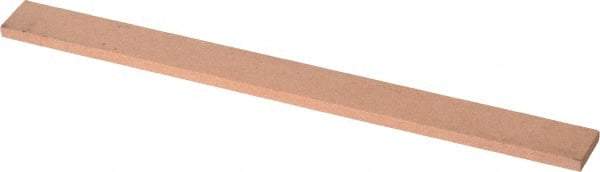 Made in USA - 180 Grit Aluminum Oxide Rectangular Polishing Stone - Very Fine Grade, 1/2" Wide x 6" Long x 1/8" Thick - Americas Industrial Supply