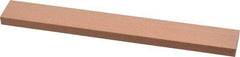 Made in USA - 220 Grit Aluminum Oxide Rectangular Polishing Stone - Very Fine Grade, 3/4" Wide x 6" Long x 1/4" Thick - Americas Industrial Supply