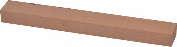 Made in USA - 180 Grit Aluminum Oxide Rectangular Polishing Stone - Very Fine Grade, 3/4" Wide x 6" Long x 1/2" Thick - Americas Industrial Supply