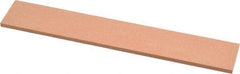 Made in USA - 180 Grit Aluminum Oxide Rectangular Polishing Stone - Very Fine Grade, 1" Wide x 6" Long x 1/8" Thick - Americas Industrial Supply