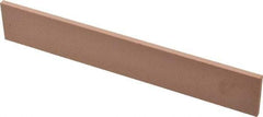 Made in USA - 220 Grit Aluminum Oxide Rectangular Polishing Stone - Very Fine Grade, 1" Wide x 6" Long x 1/8" Thick - Americas Industrial Supply