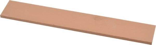 Made in USA - 400 Grit Aluminum Oxide Rectangular Polishing Stone - Super Fine Grade, 1" Wide x 6" Long x 1/8" Thick - Americas Industrial Supply