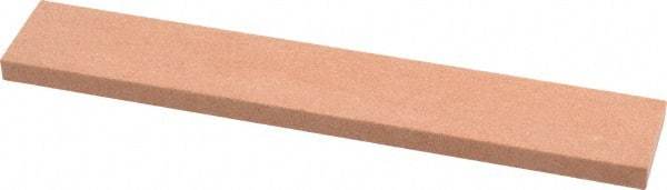 Made in USA - 120 Grit Aluminum Oxide Rectangular Polishing Stone - Fine Grade, 1" Wide x 6" Long x 1/4" Thick - Americas Industrial Supply