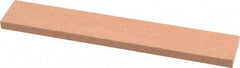 Made in USA - 120 Grit Aluminum Oxide Rectangular Polishing Stone - Fine Grade, 1" Wide x 6" Long x 1/4" Thick - Americas Industrial Supply