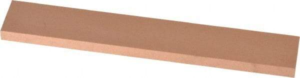 Made in USA - 220 Grit Aluminum Oxide Rectangular Polishing Stone - Very Fine Grade, 1" Wide x 6" Long x 1/4" Thick - Americas Industrial Supply