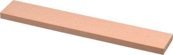 Made in USA - 320 Grit Aluminum Oxide Rectangular Polishing Stone - Extra Fine Grade, 1" Wide x 6" Long x 1/4" Thick - Americas Industrial Supply