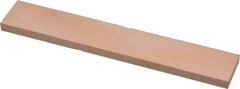 Made in USA - 400 Grit Aluminum Oxide Rectangular Polishing Stone - Super Fine Grade, 1" Wide x 6" Long x 1/4" Thick - Americas Industrial Supply