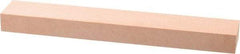 Made in USA - 320 Grit Aluminum Oxide Rectangular Polishing Stone - Extra Fine Grade, 1" Wide x 6" Long x 1/2" Thick - Americas Industrial Supply