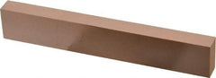 Made in USA - 400 Grit Aluminum Oxide Rectangular Polishing Stone - Super Fine Grade, 1" Wide x 6" Long x 1/2" Thick - Americas Industrial Supply