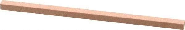 Made in USA - 180 Grit Aluminum Oxide Square Polishing Stone - Very Fine Grade, 5/32" Wide x 4" Long x 5/32" Thick - Americas Industrial Supply