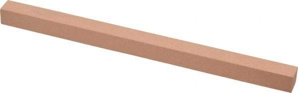 Made in USA - 320 Grit Aluminum Oxide Square Polishing Stone - Extra Fine Grade, 3/8" Wide x 6" Long x 3/8" Thick - Americas Industrial Supply