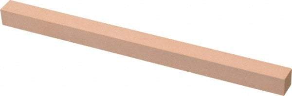 Made in USA - 400 Grit Aluminum Oxide Square Polishing Stone - Super Fine Grade, 3/8" Wide x 6" Long x 3/8" Thick - Americas Industrial Supply