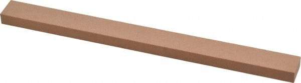 Made in USA - 320 Grit Aluminum Oxide Rectangular Polishing Stone - Extra Fine Grade, 1/2" Wide x 6" Long x 1/4" Thick - Americas Industrial Supply