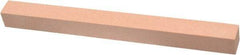 Made in USA - 220 Grit Aluminum Oxide Square Polishing Stone - Very Fine Grade, 1/2" Wide x 6" Long x 1/2" Thick - Americas Industrial Supply