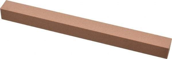 Made in USA - 320 Grit Aluminum Oxide Square Polishing Stone - Extra Fine Grade, 1/2" Wide x 6" Long x 1/2" Thick - Americas Industrial Supply