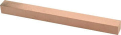 Made in USA - 400 Grit Aluminum Oxide Square Polishing Stone - Super Fine Grade, 1/2" Wide x 6" Long x 1/2" Thick - Americas Industrial Supply