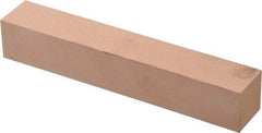 Made in USA - 400 Grit Aluminum Oxide Square Polishing Stone - Super Fine Grade, 1" Wide x 6" Long x 1" Thick - Americas Industrial Supply