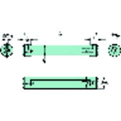 CXS-A25-04-06 Cylindrical Shank With Flat To CoroTurn® XS Double-Ended Adaptor - Americas Industrial Supply