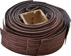 Merit Abrasives - 180 Grit, Scored Surface, Aluminum Oxide Flap Wheel Refill - Very Fine Grade, 1-1/4" Trim Length x 1" Wide - Americas Industrial Supply