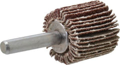 Value Collection - 1" Diam x 1" Face Width, Medium Aluminum Oxide Coated Mounted Flap Wheel - 1/4" Shank Mount, 60 Grit, 17,500 Max RPM - Americas Industrial Supply