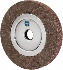 Value Collection - 8" Diam, 80 Grit Aluminum Oxide Unmounted Flap Wheel - 1" Hole, 1" Wide, Coated, Medium Grade, 4,800 Max RPM - Americas Industrial Supply