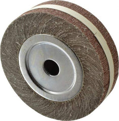 Value Collection - 8" Diam, 120 Grit Aluminum Oxide Unmounted Flap Wheel - 1" Hole, 2" Wide, Coated, Fine Grade, 4,800 Max RPM - Americas Industrial Supply