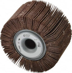 Norton - 3-1/2" Diam, 80 Grit Aluminum Oxide Unmounted Flap Wheel - 5/8" Hole, 2" Wide, Coated, Medium Grade, 12,000 Max RPM - Americas Industrial Supply