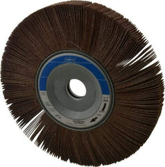 Norton - 8" Diam, 80 Grit Aluminum Oxide Unmounted Flap Wheel - 1" Hole, 1" Wide, Coated, Medium Grade, 4,700 Max RPM , Cloth Backing - Americas Industrial Supply