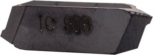 Iscar - TIP Grade IC908, External Partial Profile 60° Threading Insert - 0.45mm & 56 TPI Ext Pitch, TiAlN Finish, Carbide - Americas Industrial Supply