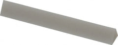 Made in USA - 3" Long x 1/2" Wide x 1/2" Thick, Novaculite Sharpening Stone - Triangle, Ultra Fine Grade - Americas Industrial Supply