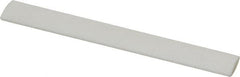 Made in USA - 3" Long x 1/2" Wide x 3/16" Thick, Novaculite Sharpening Stone - Oval, Ultra Fine Grade - Americas Industrial Supply