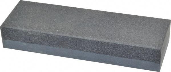 Made in USA - 6" Long x 2" Wide x 1" Thick, Silicon Carbide Sharpening Stone - Rectangle, Coarse, Fine Grade - Americas Industrial Supply