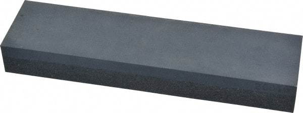 Made in USA - 8" Long x 2" Wide x 1" Thick, Silicon Carbide Sharpening Stone - Rectangle, Coarse, Fine Grade - Americas Industrial Supply