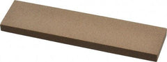 Made in USA - 4" Long x 1" Wide x 1/4" Thick, Aluminum Oxide Sharpening Stone - Rectangle, Medium Grade - Americas Industrial Supply