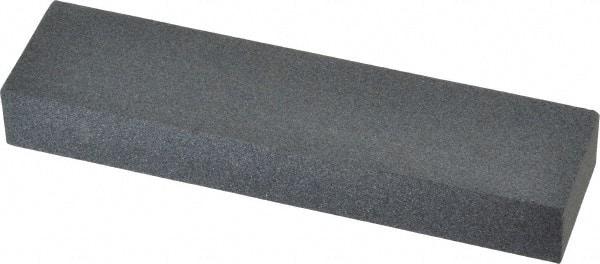 Made in USA - 4" Long x 1" Wide x 1/2" Thick, Silicon Carbide Sharpening Stone - Rectangle, Medium Grade - Americas Industrial Supply