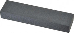 Made in USA - 4" Long x 1" Wide x 1/2" Thick, Silicon Carbide Sharpening Stone - Rectangle, Medium Grade - Americas Industrial Supply