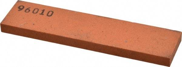 Made in USA - 4" Long x 1" Wide x 1/4" Thick, Aluminum Oxide Sharpening Stone - Rectangle, Fine Grade - Americas Industrial Supply
