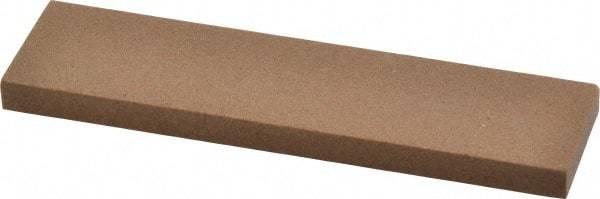 Made in USA - 4" Long x 1" Wide x 1/4" Thick, Aluminum Oxide Sharpening Stone - Rectangle, Medium Grade - Americas Industrial Supply