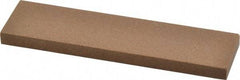 Made in USA - 4" Long x 1" Wide x 1/4" Thick, Aluminum Oxide Sharpening Stone - Rectangle, Medium Grade - Americas Industrial Supply