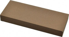 Made in USA - 5" Long x 2" Wide x 5/8" Thick, Aluminum Oxide Sharpening Stone - Rectangle, Medium Grade - Americas Industrial Supply