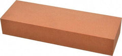 Made in USA - 6" Long x 2" Wide x 1" Thick, Aluminum Oxide Sharpening Stone - Rectangle, Fine Grade - Americas Industrial Supply