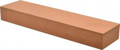 Made in USA - 8" Long x 2" Wide x 1" Thick, Aluminum Oxide Sharpening Stone - Rectangle, Fine Grade - Americas Industrial Supply