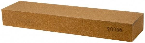 Made in USA - 8" Long x 2" Wide x 1" Thick, Aluminum Oxide Sharpening Stone - Rectangle, Medium Grade - Americas Industrial Supply