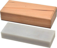 Made in USA - 6" Long x 2" Wide x 3/4" Thick, Novaculite Sharpening Stone - Rectangle, Ultra Fine Grade - Americas Industrial Supply