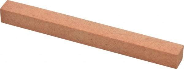 Made in USA - 4" Long x 3/8" Wide x 3/8" Thick, Aluminum Oxide Sharpening Stone - Square, Fine Grade - Americas Industrial Supply